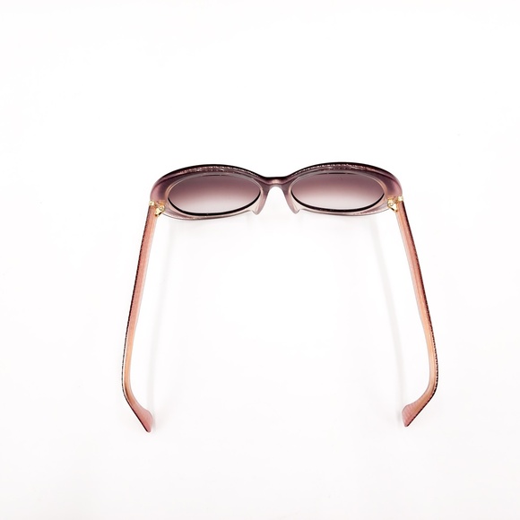 Fendi Oval Oversized Burgundy Logo Designer FF 7PHK8 Sunglasses - Picture 6 of 10